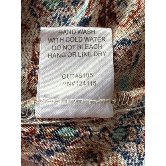 Elodie V-Neck Sleeveless Floral Lightweight Flowy Pullover Top Women's Sz XS - Picture 9 of 9